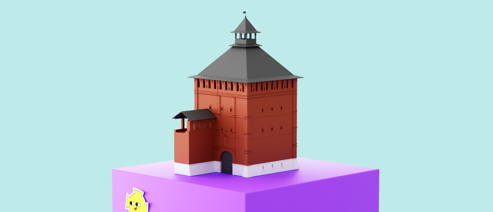3D-модель башни Смоленской крепости